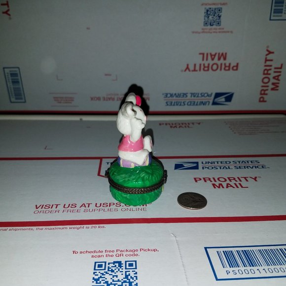 Easter Bunny Rabbit Jewelry Box - Picture 2 of 6